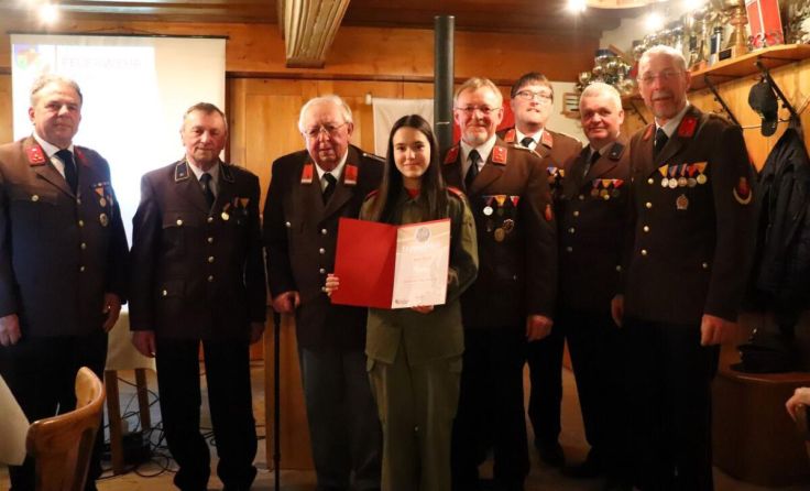 Ehrungen wurden bei der Vollversammlung der FF Lamm durchgeführt. (Foto: FF Lamm)