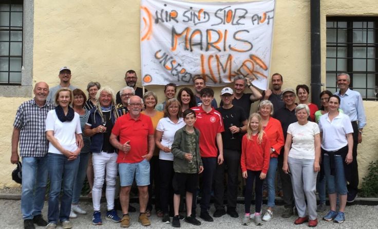 Herzlicher Empfang des WM-Neunten Maris Newerkla in Freistadt (Foto: Katharina Rotschne)