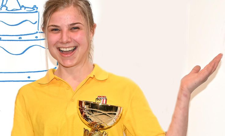 Elisa Aschauer holte sich den Sieg (Foto: Berufsschule Linz)