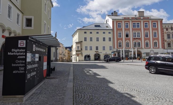 Digitaler Marktplatz am Freistädter Hauptplatz (Foto: Digitaler Marktplatz)