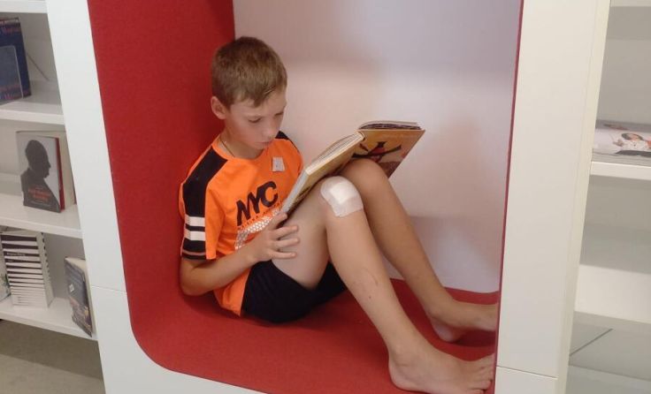 Lesen in jeder Lebenslage (Foto: mediathek Gutau)