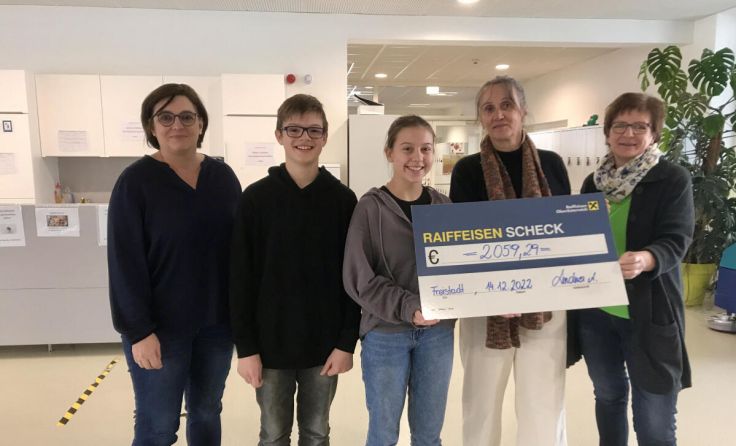 Spende für den Sozialmarkt (Foto: Musikmittelschule Freistadt)