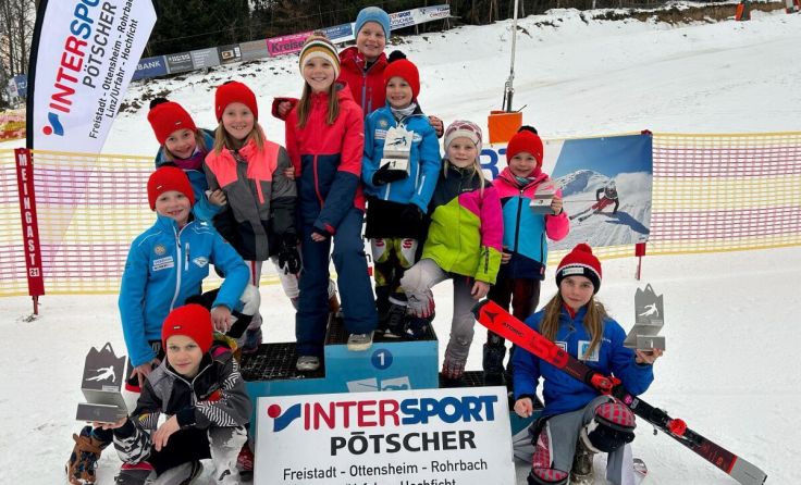 Strahlende Gesichter beim Intersport Pötscher Mühlviertler Cup in Freistadt. (Foto: USC Freistadt)