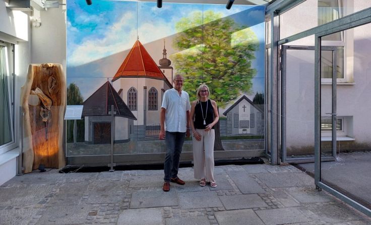 Die Künstler Claudia Salveé und Walter Etzlstorfer (Foto: Herbert Preslmaier)