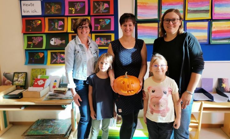 Renate Danninger, Sabine Tober, Daniela Bodingbauer in der Volksschule Pregarten (Foto: privat)