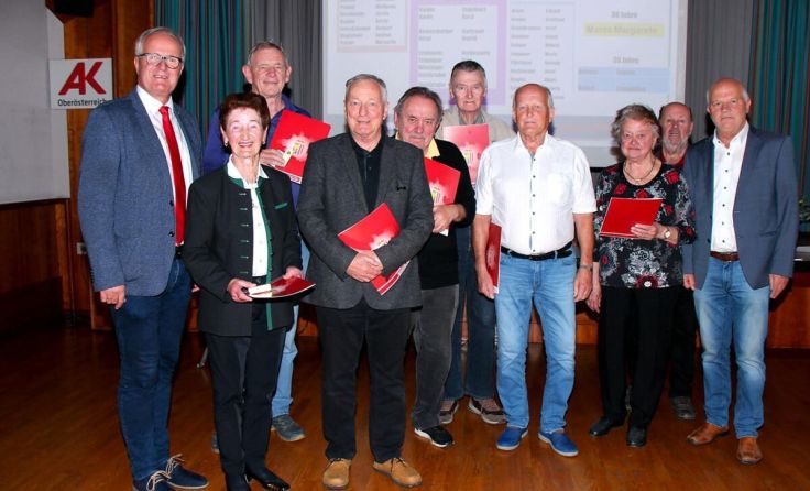 Ehrung der Mitglieder für 25-jährige Mitgliedschaft (Foto: privat)
