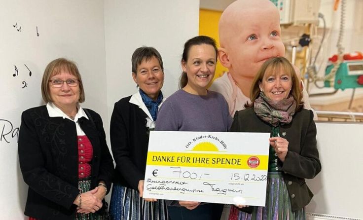 Der Reinerlös von 700 Euro wurde an die OÖ Kinder-Krebshilfe gespendet. (Foto: Katzensteiner)