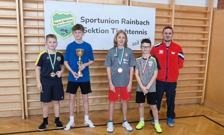 Siegerehrung beim Kids-Cup-Turnier in Rainbach (Foto: Sportunion Rainbach)
