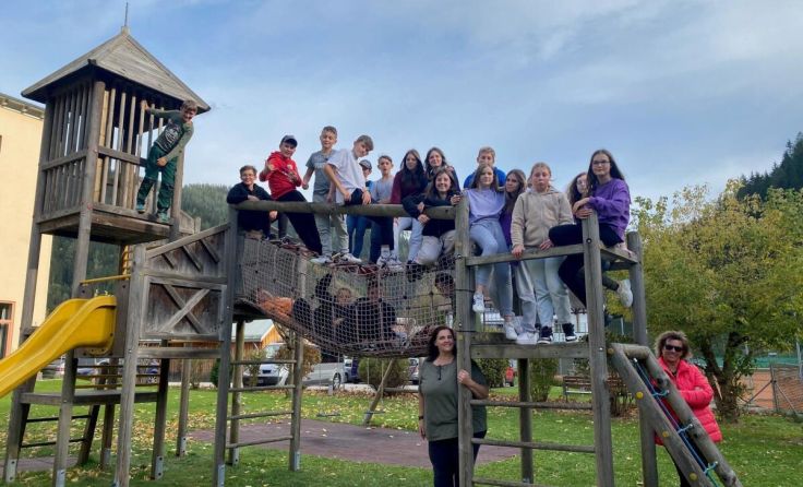 Schülerinnen und Schüler der 3b Klasse der Mittelschule Pregarten (Foto: Alexandra Hofstadler)