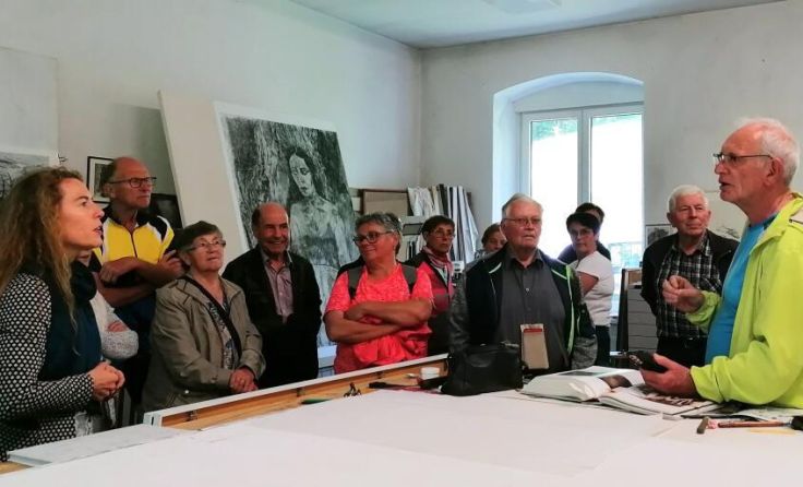 Besuch im Atelier Eisenmann (Foto: Seniorenbund Neumarkt)