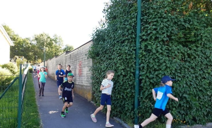 Aktion Laufwunder an der VS Katsdorf (Foto: Beatrix Schwarzenberger)