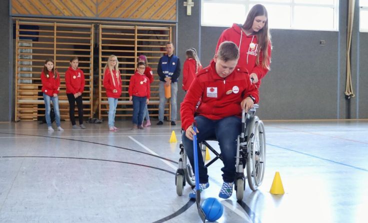 Actionreiche Spiele bei den Olympischen Spielen des JRK (Foto: Jugendrotkreuz Freistadt)