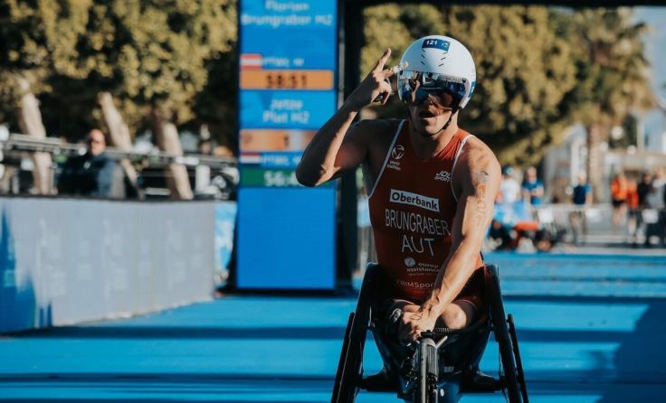 Auch an der Costa del Sol gibt es für Brungraber Silber (Foto: Wagner/World Triathlon)