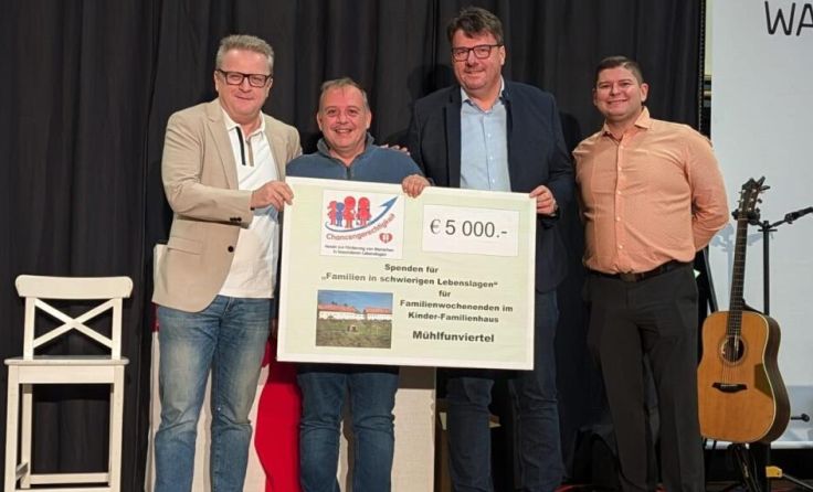 Spendenübergabe (Foto: Verein Chancengerechtigkeit)