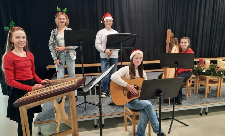Die Schüler proben bereits fleißig für das Konzert. (Foto: Musikmittelschule Freistadt)