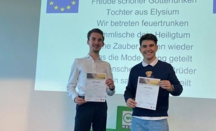 Viktor Palkoska und Leon Suskic (Foto: HAK Perg)