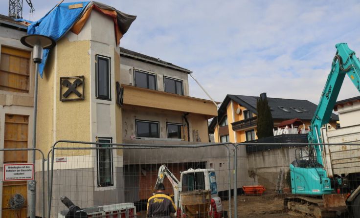 Die Bauarbeiten schreiten zügig voran (Foto: RB Aist)