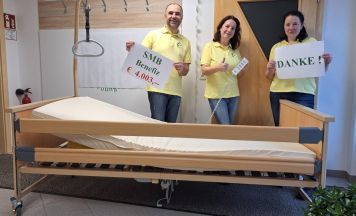 Drei neue Pflegebetten für SMB durch Spenden finanziert 