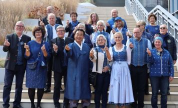 Gutauer Blaudruck begeistert in Südkorea