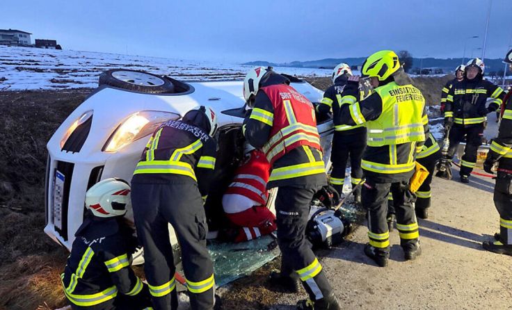 Rettungseinsatz der Feuerwehren Freistadt und Waldburg (Foto: FF Waldburg und FF Freistadt)