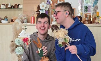 Osterkaffee mit Ostermarkt in der Lebenshilfe-Werkstätte Unterweißenbach