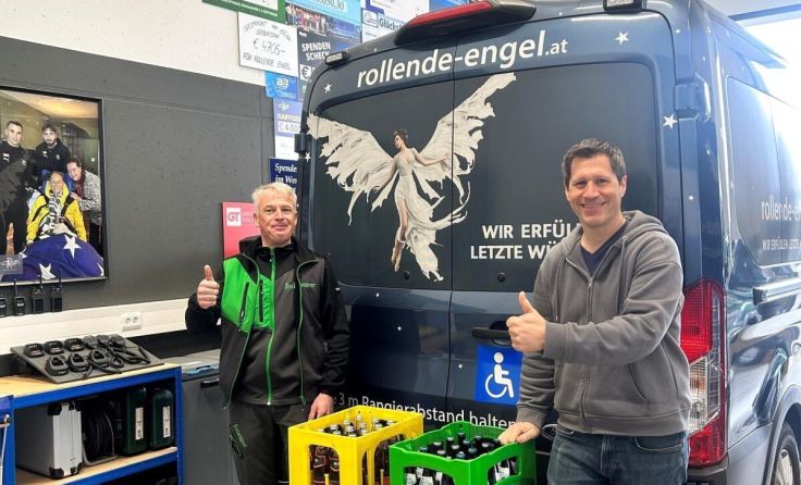 Spende für die Rollenden Engel (Foto: rollendeengel)