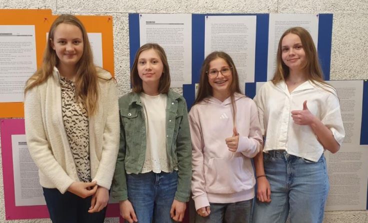Johanna Huber, Charlotte Wurm, Enya Seifried, Anika Pum (Foto: Gymnasium Freistadt)