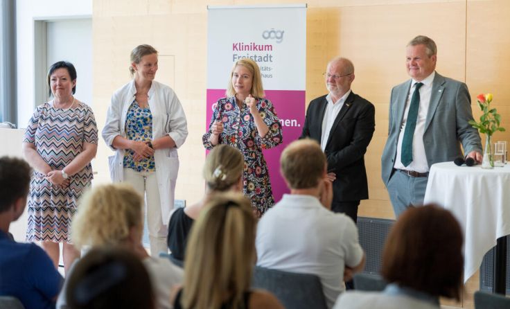 Antrittsbesuch von Tilman Königswieser mit Christine Haberlander in Freistadt. (Foto: OÖG)