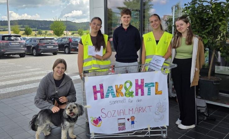 Warensammlung für den Sozialmarkt in Freistadt (Foto: privat)