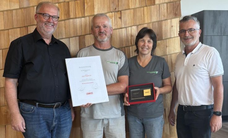 Christian Naderer, Josef und Gerlinde Weglehner und Thomas Denk (Foto: WKO)