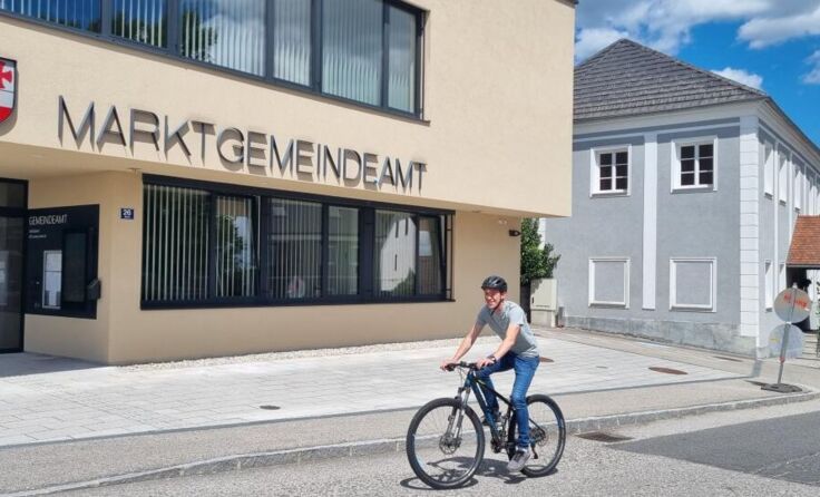 Bgm. Roman Brungraber nahm erfolgreich an der Rad-Challenge im Juni teil. (Foto: Roman Brungraber)