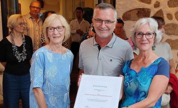 Urkunde zum zehnjährigen Jubiläum für mük