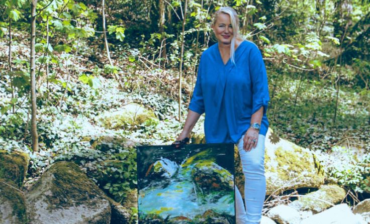 Künstlerin Manuela Eibensteiner zeigt ihre Bilder im Lebensquell Bad Zell (Foto: privat)