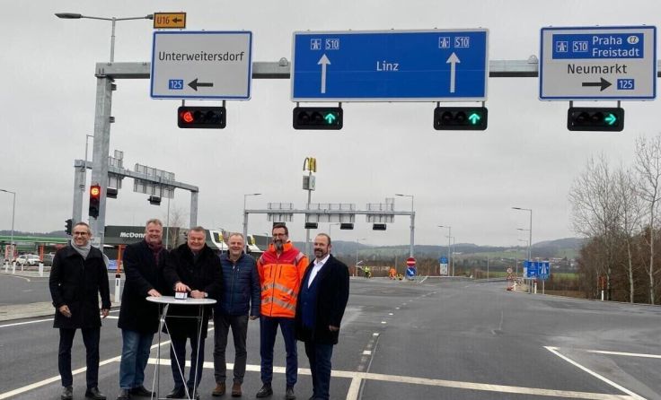 Die Ampelanlage in Unterweitersdorf ging im Dezember 2025 in Betrieb. (Foto: Maurer)