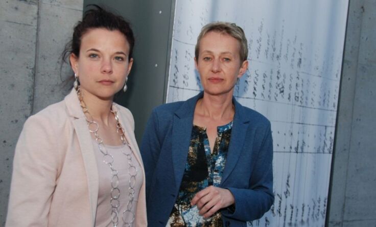 Barbara Glück und Gudrun Blohberger von der KZ-Gedenkstätte Mauthausen.