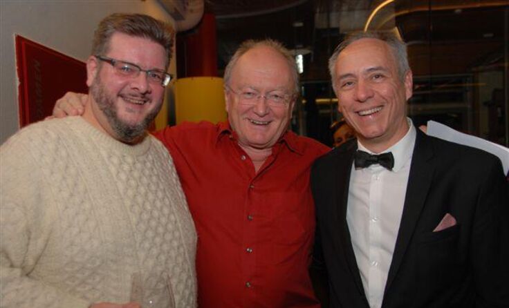 Musikbegeisterung verbindet: Martin Mörwald, Franz Baumann, Joey Green