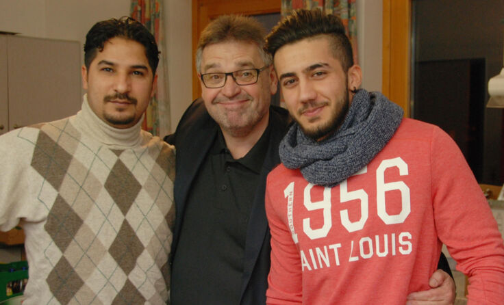 Gemeinsam feiern, essen, trinken mit KBW-Organisator Franz Strasser.
