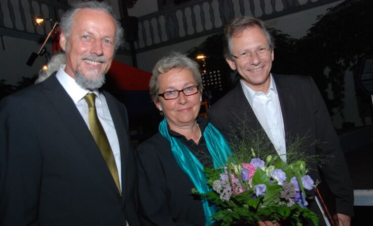 Walter Edtbauer, Michi Gaigg und Festredner Doron Rabinovici