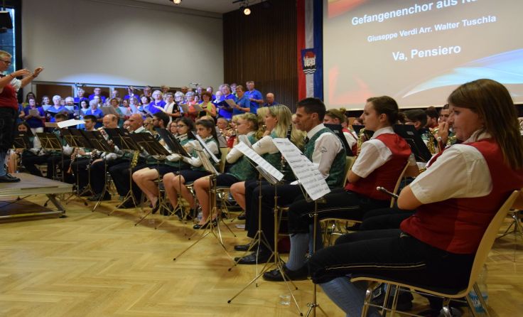 Gemeinschaftskonzert mit Musikern aus Cogollo, Mosson und Mauthausen