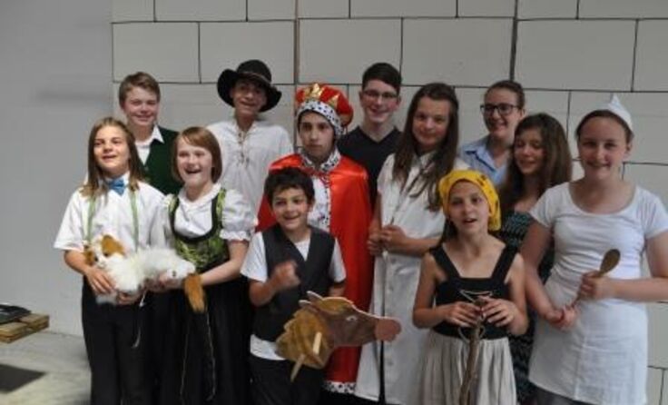 Das Kinderensemble der Theatergruppe Weikertschlag/Thaya.
