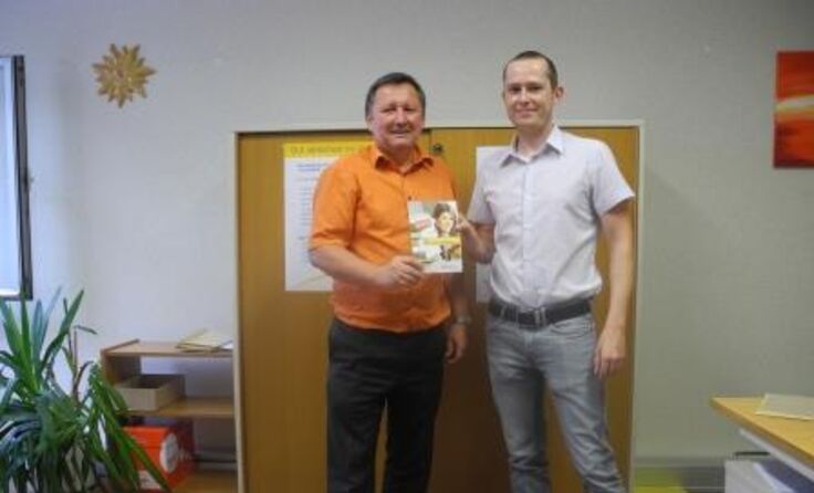 Von links: Service-Center-Leiter Wolfgang Ebert und Georg Höbarth.