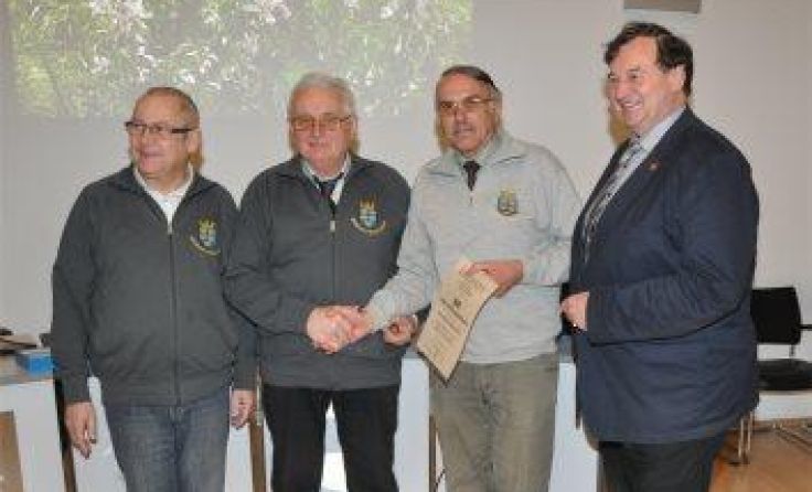 Von links: Dieter Friedl, Karl Lenk, Karlheinz Piringer und Franz Gunacker.