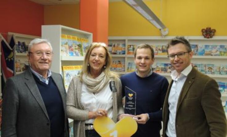 Von links: Wolfgang König, Doris Bednar, Stefan Uitz und Christian Kaderschabek (Thomas Cook).