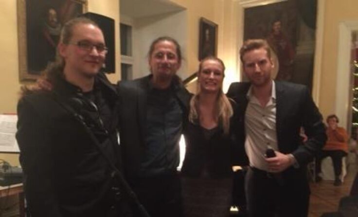 Raphael Widmann, Fritz Fischer, Helena de Maertelare und Florian Sebastian Fitz. 