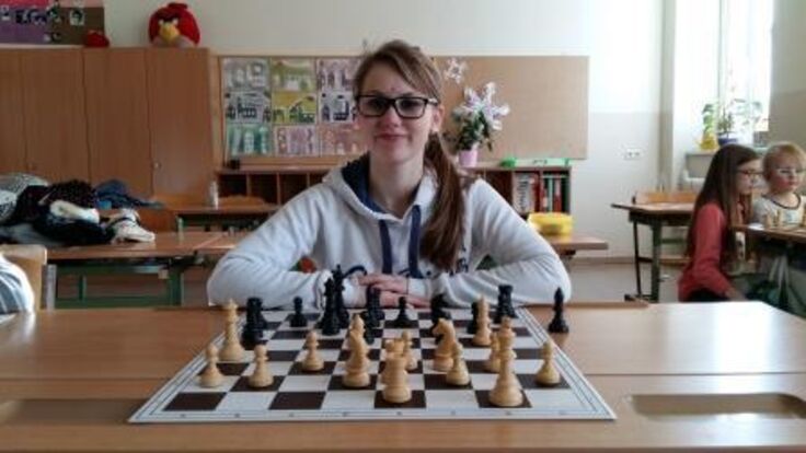 Sara Buchmayer, eine zufriedene Schach-Landesmeisterin. Foto: Franz Modliba