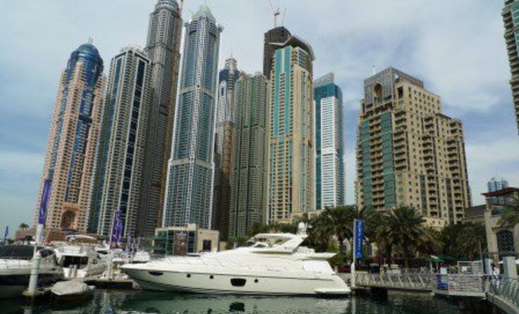 Privater Jachthafen in Dubai. Fotos: Gabriele Filler