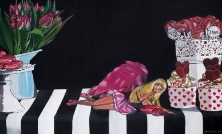 "Heimsuchung Barbie" von Deborah Sengl Fotos: Kunstfabrik Groß Siegharts