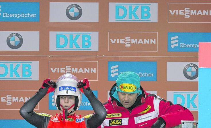 Birgit Platzer hochkonzentriert vor dem Start