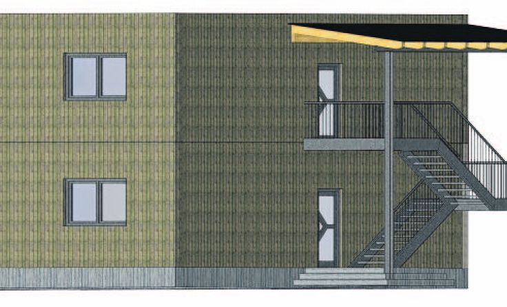 Darstellung des Projektes in Modulbauweise aus Holz Foto: Visualisierung/Weisshaidinger
