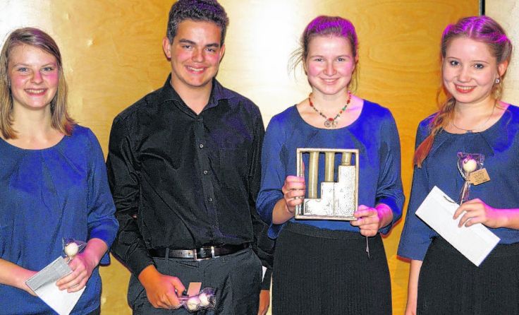 Die Kiwanis-Kunstpreissieger 2015: das „carpe musicam Quartett“.